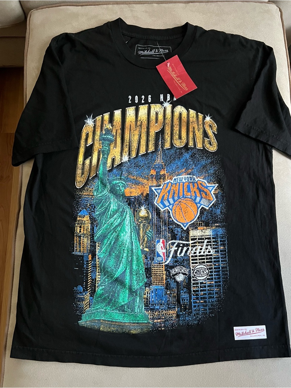 New York Knicks Champions Mitchell & NessT Shirt